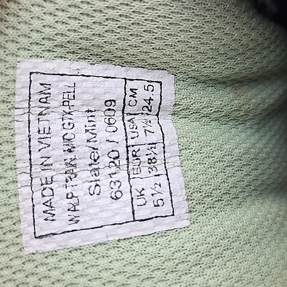 SALEWA Women Alp Trainer Mid GTX Waterproof Gore-Tex Hiking Slate Mint Boot 7.5M - Picture 14 of 16